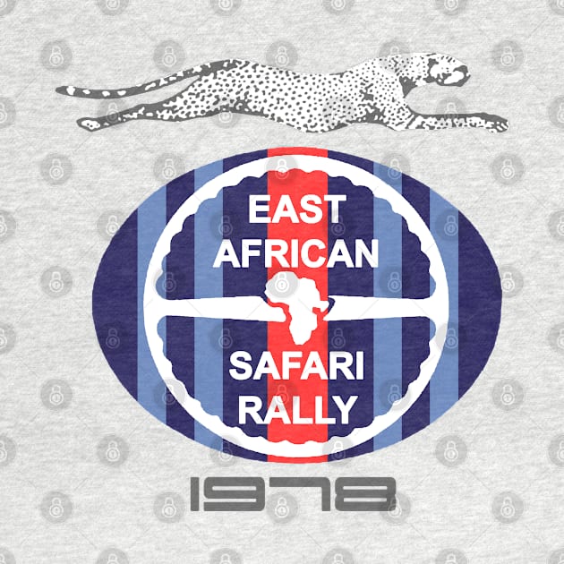 East African Safari Rally 78 Martini T-Shirt by NeuLivery